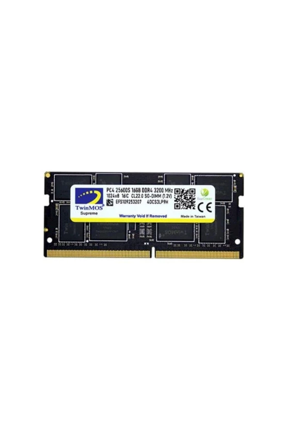 TwinMOS  Mdd416gb3200n Ddr4 16 Gb 3200 Mhz Notebook Ram