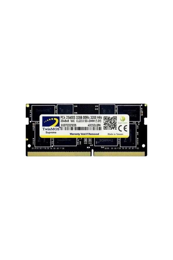 TwinMOS  Mdd432gb3200n 32 Gb Ddr4 3200 Mhz Cl22 Ram