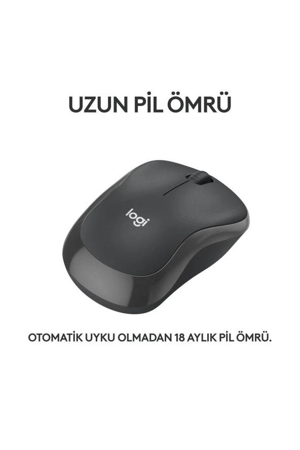 logitech  M240 Sessiz Kompakt Kablosuz Bluetooth Mouse - Siyah