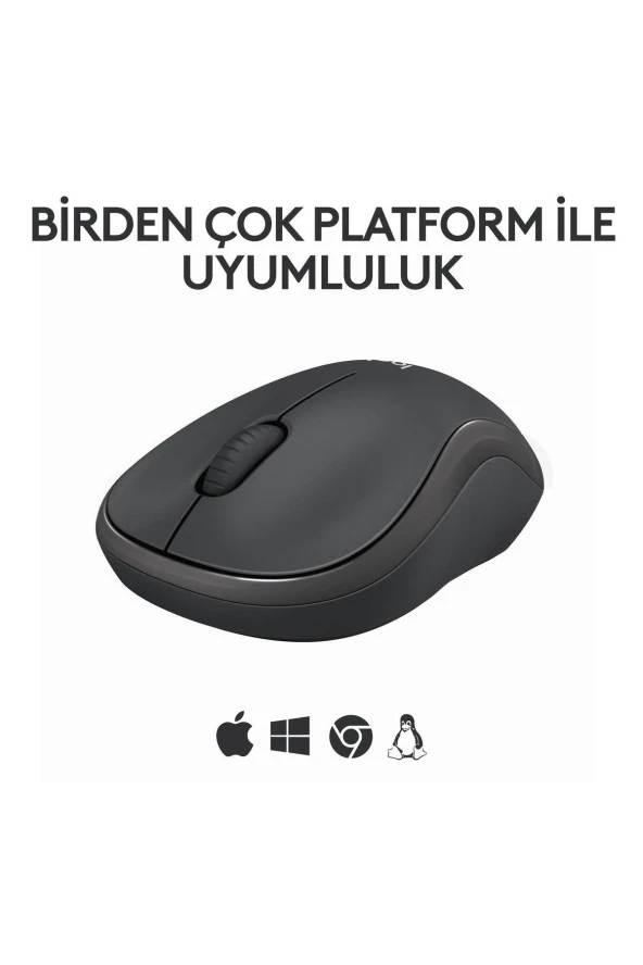 logitech  M240 Sessiz Kompakt Kablosuz Bluetooth Mouse - Siyah - 2