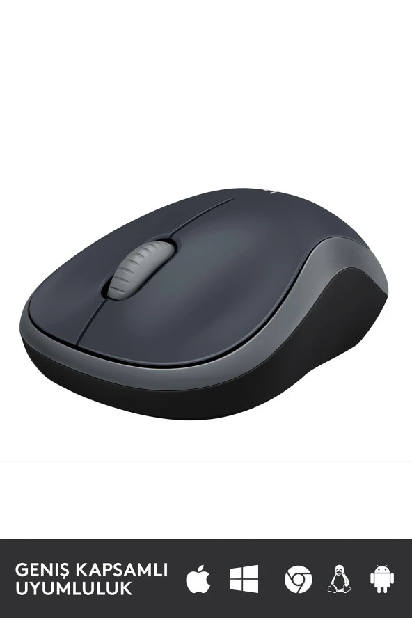 Logitech M185 Nano USB Kablosuz Mouse Gri (910-002235) - 3