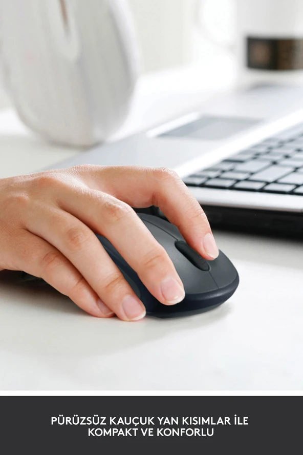 Logitech  M235 Gri 910-002201 Kablosuz 1000 DPI Kompakt Mouse - Siyah - 4