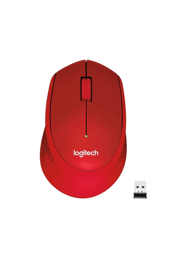 logitech  M330 Sessiz Kablosuz Optik Mouse - Kırmızı