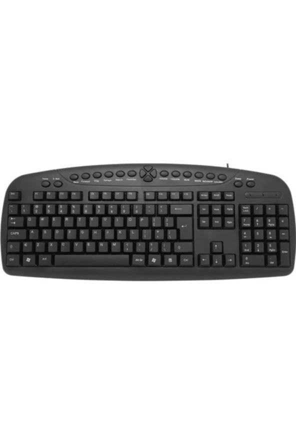 FRISBY FK-130EU Multimedya Usb Kablolu Siyah Ingilizce Q Klavye