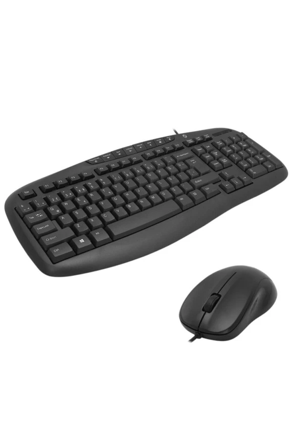 FRISBY FK-4825QU Q Türkçe Multimedya Kablolu Klavye Mouse Set Siyah - 5