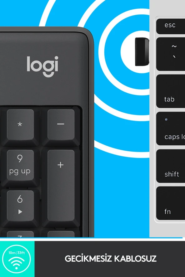 logitech MK295 920-009804 Sessiz Kablosuz Türkçe Klavye Mouse Seti - Siyah - 2