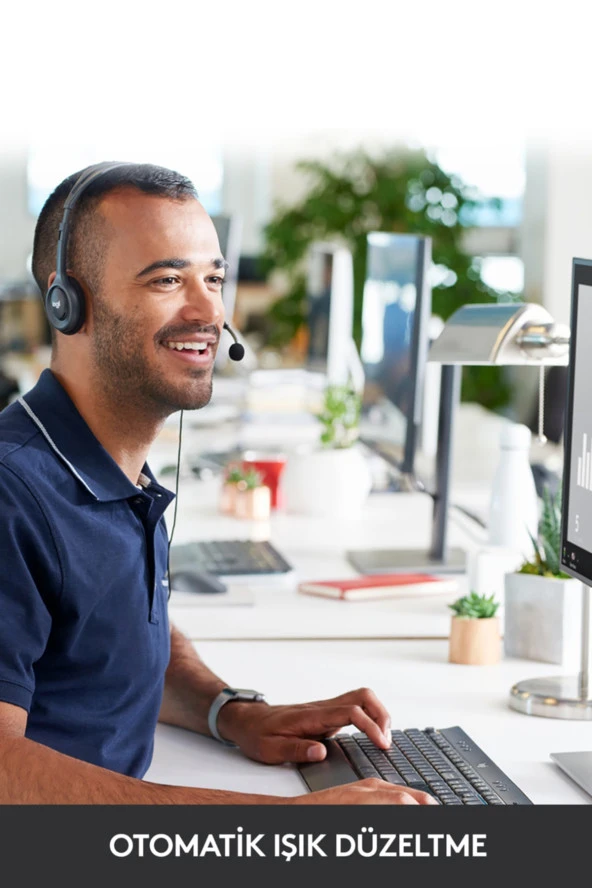 logitech  C270 HD 720p Mikrofonlu Web Kamerası - Siyah - Resim 4