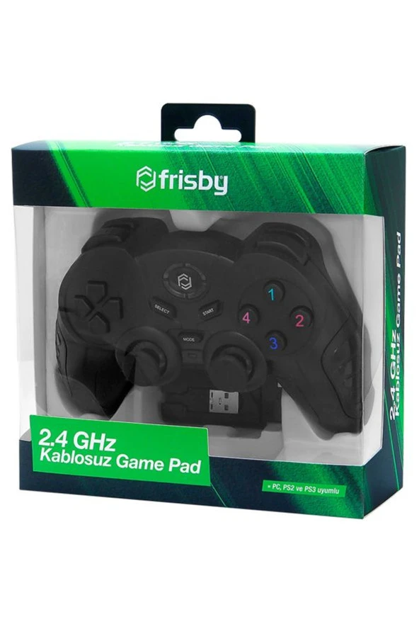 FRISBY  Fgp-3815b 2.4ghz Kablosuz Oyun Kolu Pc, Ps2, Ps3, Android Tv Uyumludur.