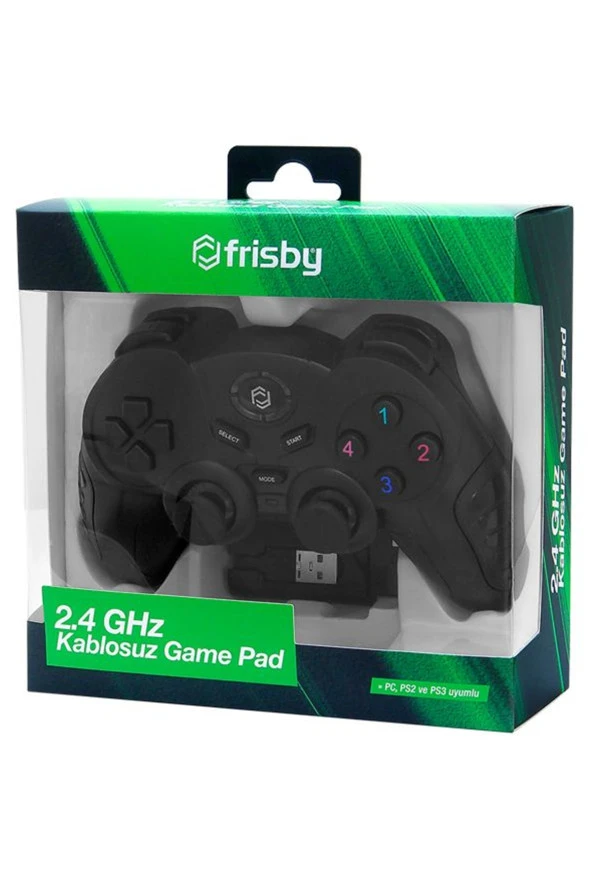 FRISBY Fgp-3815b 2.4ghz Kablosuz Oyun Kolu Pc, Ps2, Ps3, Android Tv Uyumludur. - 2