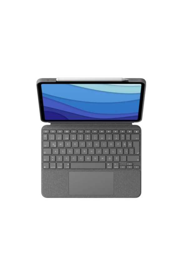 logitech  Combo Touch 920-010136 Ipad Pro 11 Inç 2, 3 Ve 4. Nesil Ile Uyumlu Çok Yönlü Klavyeli Kılıf - Gri - 2