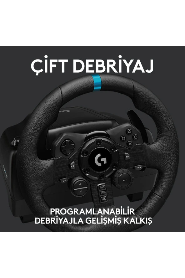 Logitech G G923 Driving Force Yarış Direksiyonu (Playstation&Pc Uyumlu) - 4