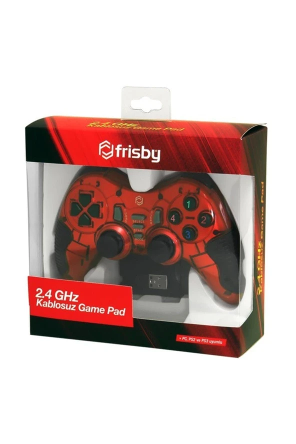 FRISBY  Fgp-3812r 2.4ghz Titreşimli Ps2 Ps3 Pc Uyumlu Kablosuz Game Pad - 3