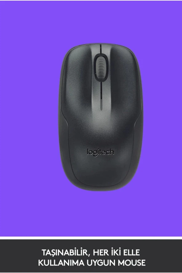 logitech  MK220 Kablosuz Türkçe Klavye Mouse Seti - Siyah 920-003163 - 3