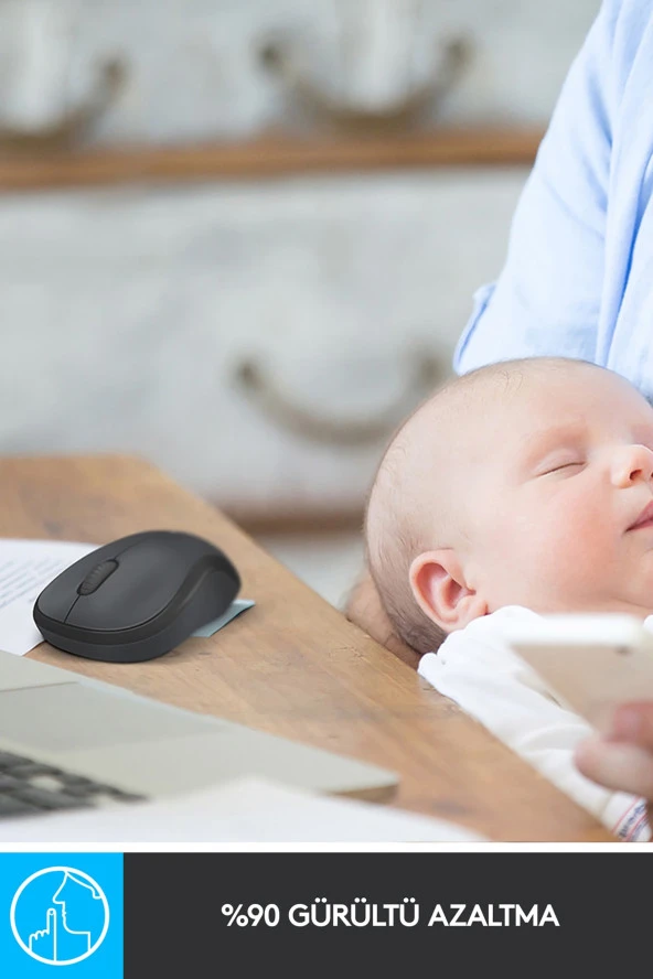 logitech  M221 Sessız Kablosuz Mouse 910-006510 Sıyah - 2