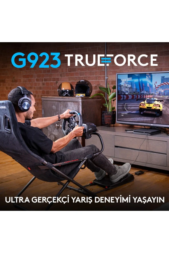 Logitech G G923 Driving Force Yarış Direksiyonu (Playstation&Pc Uyumlu) - 2