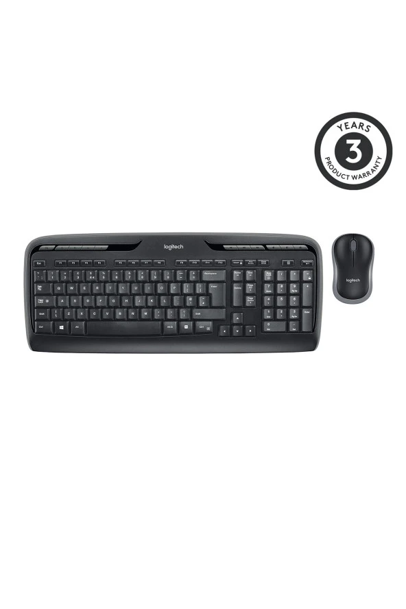 logitech Mk330 Kablosuz Türkçe Q Klavye Mouse Seti - Siyah - 2