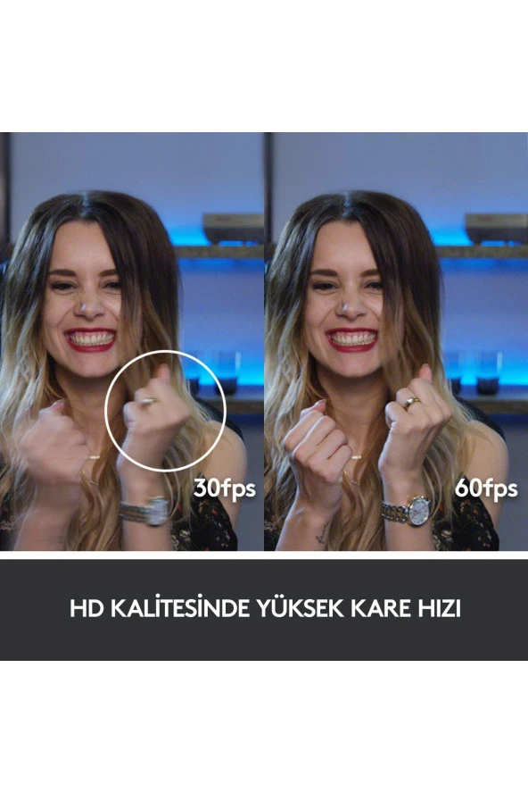 logitech  C922 Full HD 1080p Yayıncılar için Profesyonel Web Kamerası - Siyah - 5