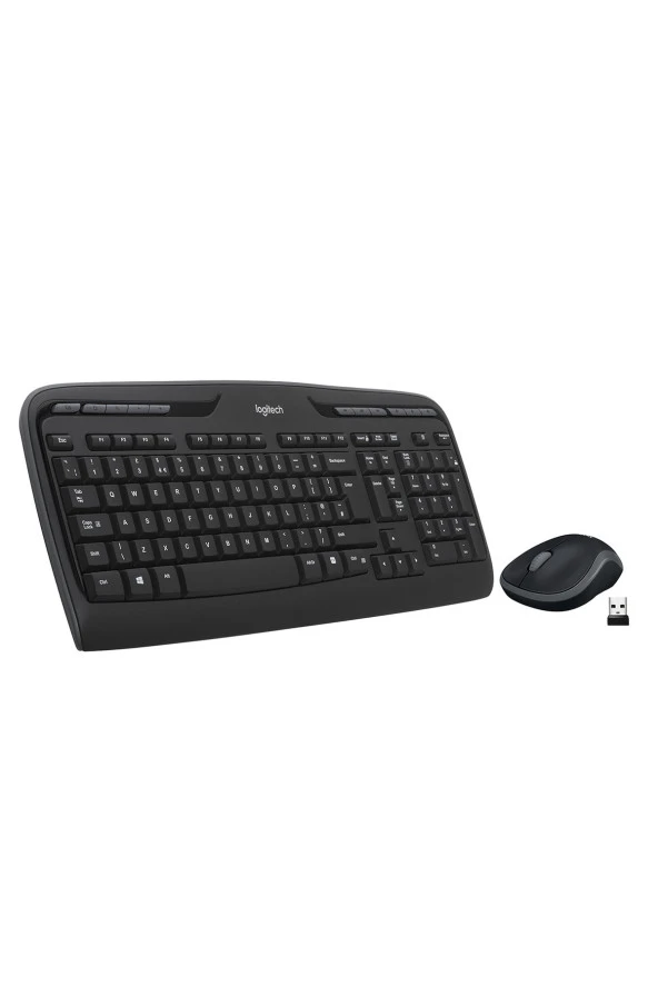 logitech  Mk330 Kablosuz Türkçe Q Klavye Mouse Seti - Siyah - 4