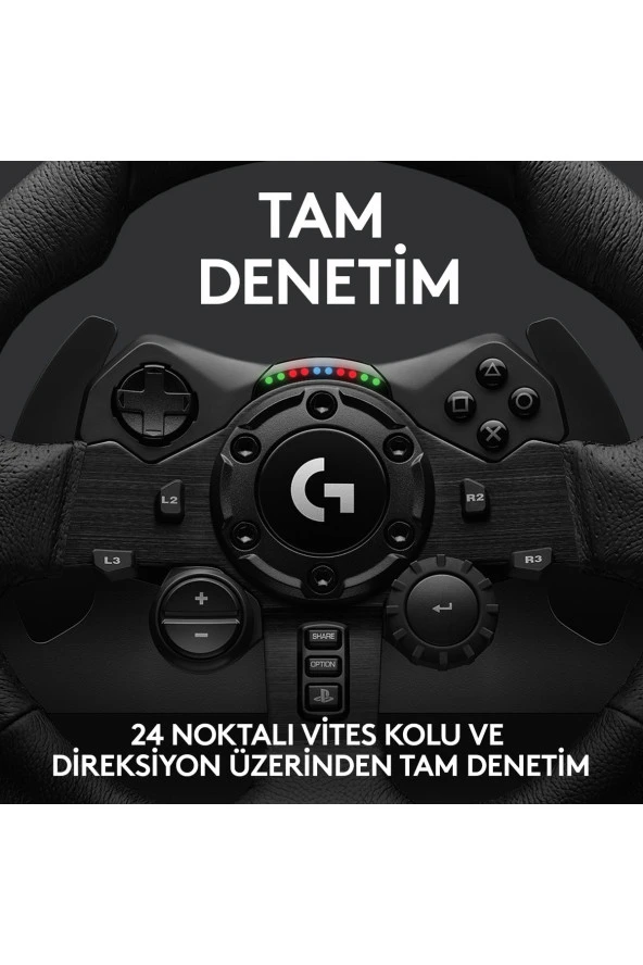 Logitech G G923 Driving Force Yarış Direksiyonu (Playstation&Pc Uyumlu) - 5