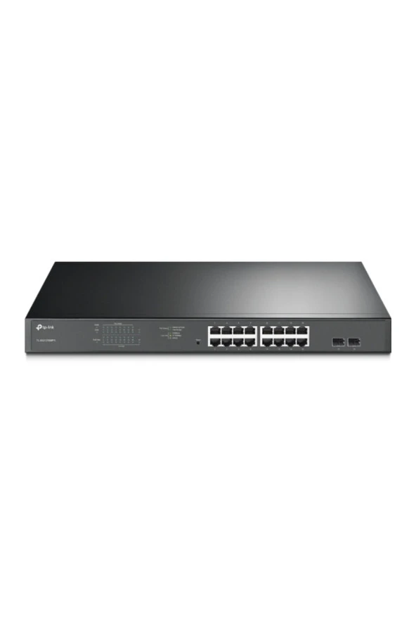 TP-LINK Tl-sg1218mp 16 Port 10-100-1000 Poe+ Switch 2 Port Sfp Çelik Kasa Rack Mount