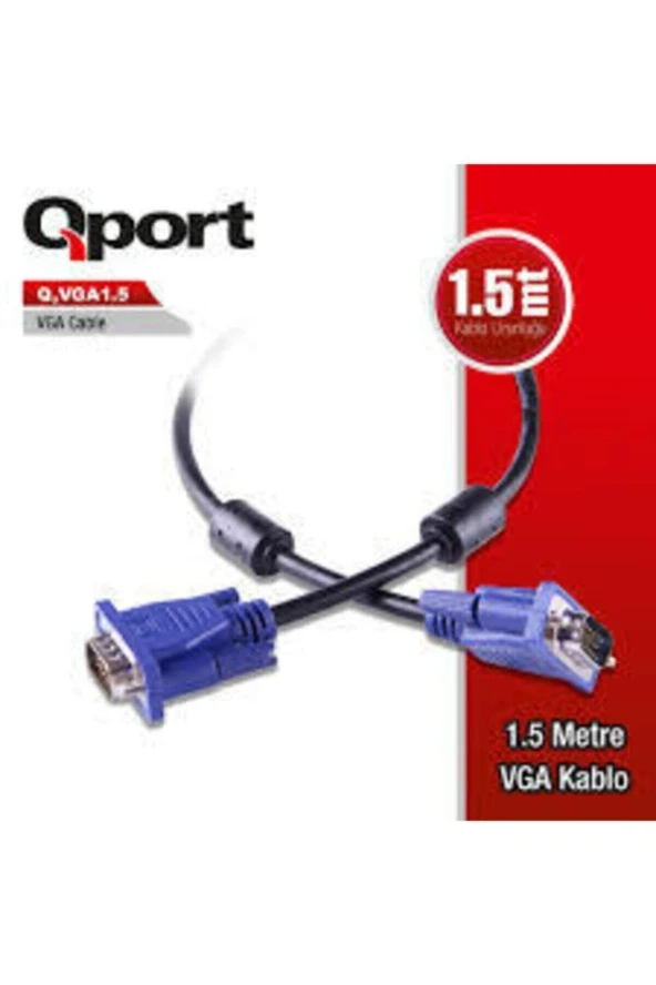 Qport  Q-VGA1.5 1.5 M Vga Kablo