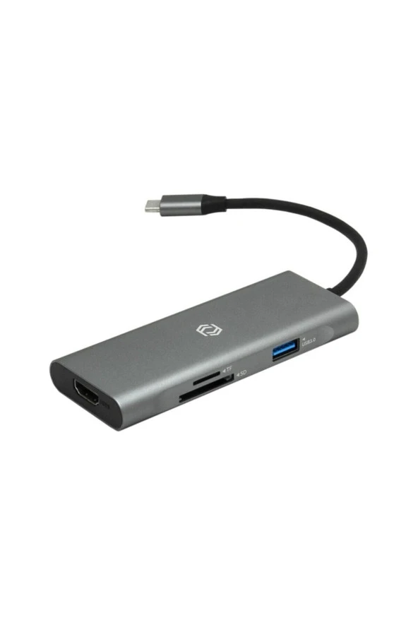 FRISBY FA-7712TC TYPE-C 7-IN-1 MULTI PORT HUB - Resim 3