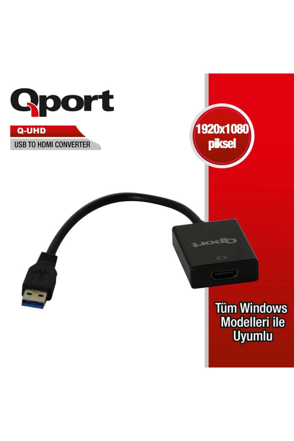 Qport  Q-uhd Usb 3.0 To Hdmi Çevirici