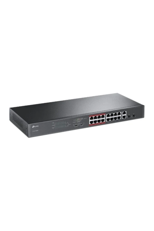 TP-LINK TL-SL1218P 16-port 10/100 Mbps + 2-port Gigabit Rackmount Switch With 16-port Poe+ - 2