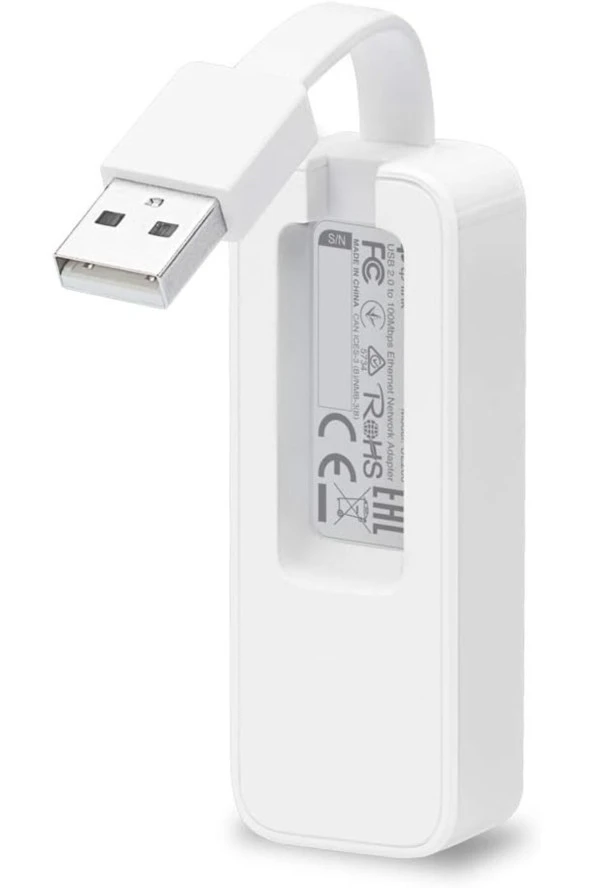 TP-LINK  Ue200 Usb-2.0- 10/100mbit/s-ethernet-adaptörü (katlanır Kablo, Apple Macbook Surface Pro Xps - 3