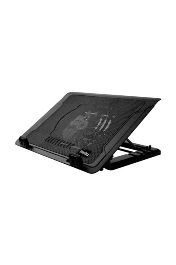 FRISBY  Fnc-35st 14cm Led Fanlı Yükseklik Ayarlı, 2 Port Usb Hublı 9-17” Notebook Stand Ve Soğutucu