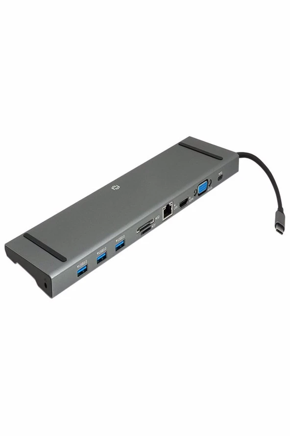 FRISBY  Fa-7720tc Usb Type-C Hub Hdmı + Vga + 3 X Usb 3.0 + Sd/tf + Rj45 + Pd Şarj