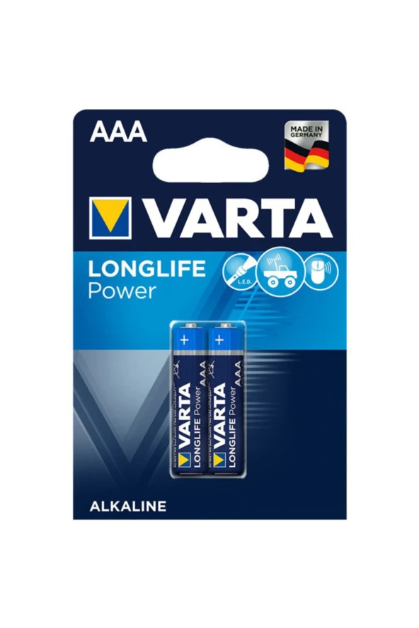 Varta  Longlife Power Alkalin Aaa Ince Kalem Pil 2li Paket