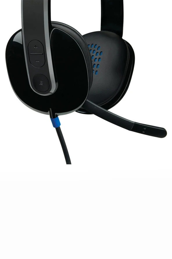 logitech  H540 USB  Gürültü Önleyici Mikrofonlu Kablolu Kulaklık - Siyah - 4