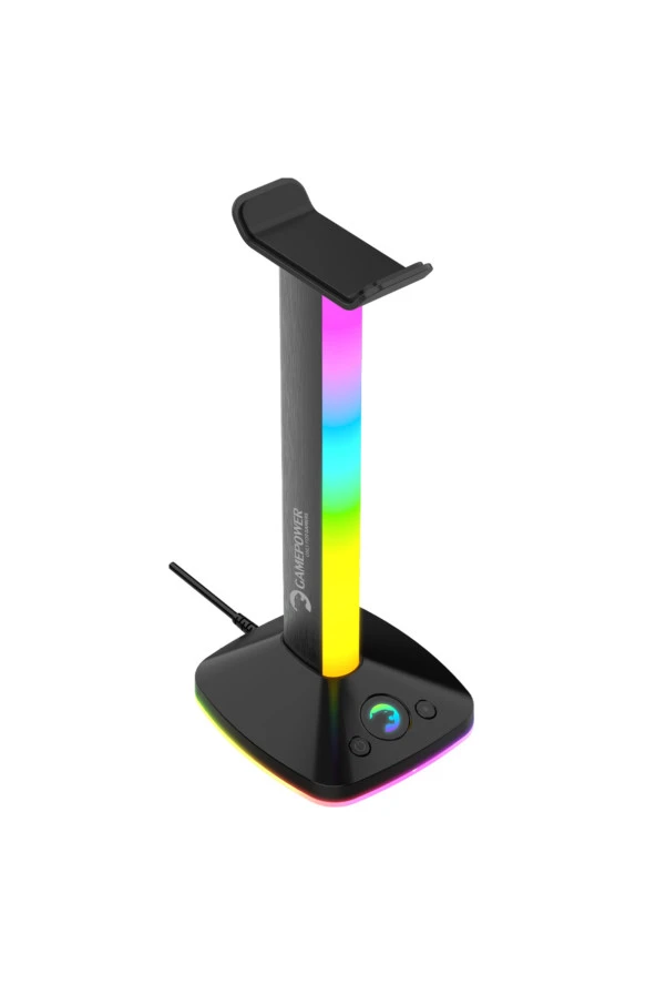GamePower  EliteRack RGB Gaming USB3.0 Oyuncu Kulaklık Standı - 3