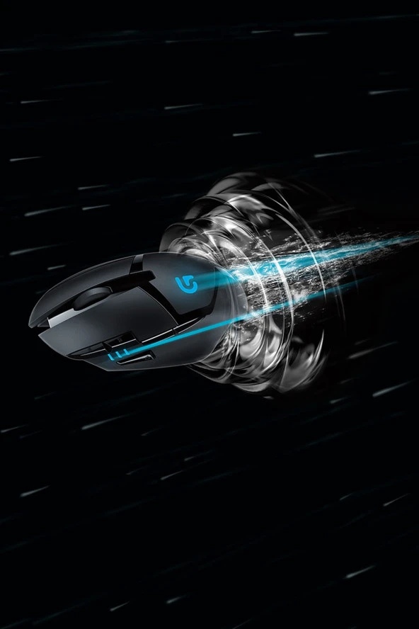 logitech  G402 Hyperion Fury 4.000 DPI Ultra Hızlı 500 IPS Oyuncu Mouse - Siyah - 4