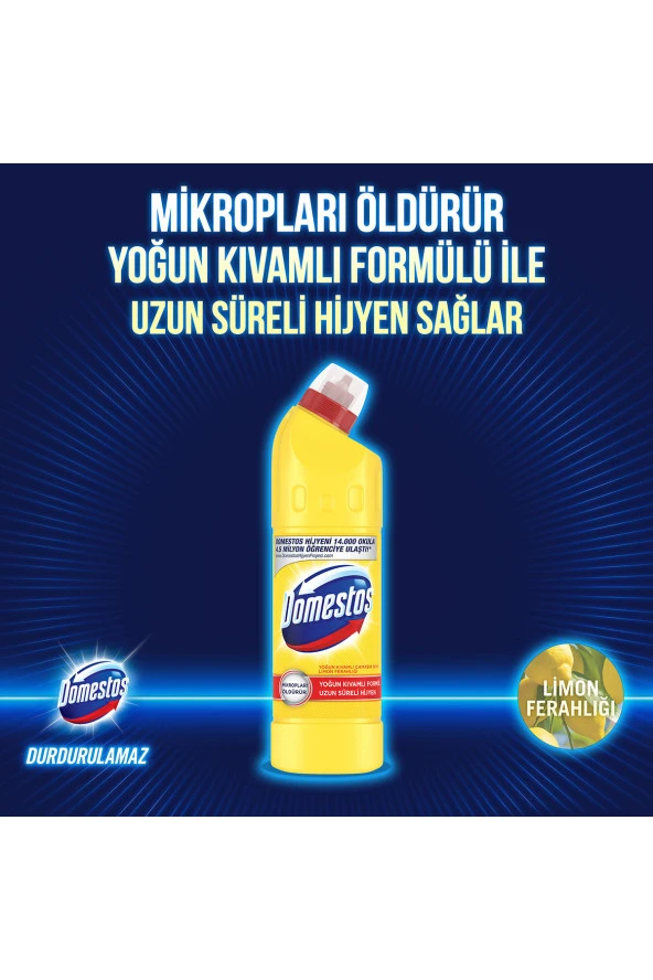 Domestos Çamaşır Suyu Limon Ferahlığı 750 ml 6 Adet - 3