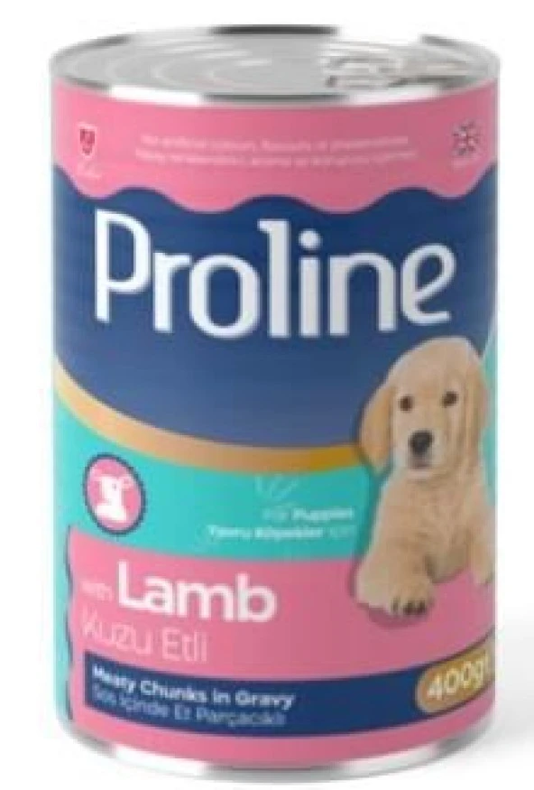 Proline Sos İçinde Parça Etli  Kuzu Etli Konserve Yavru Köpek Maması 400 Gr
