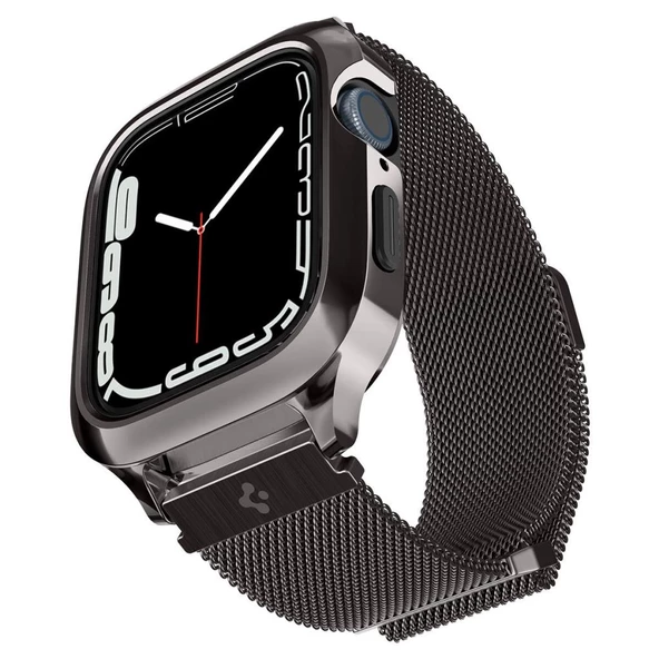 Apple Watch Serisi (41mm / 40mm) ile Uyumlu Kılıf, Spigen Metal Fit Pro