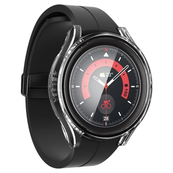 Galaxy Watch 5 Pro (45mm) Kılıf, Spigen Thin Fit Glass