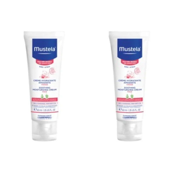 Mustela Soothing Mousturizing Cream 40 ml 2 Kutu - Hassas Ciltler İçin