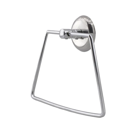 Bez Havluluk Aparatı Lavabo Banyo Mutfak Aparat Standı Bez Havlu Askısı Vidalı Krom Paslanmaz Metal - 4