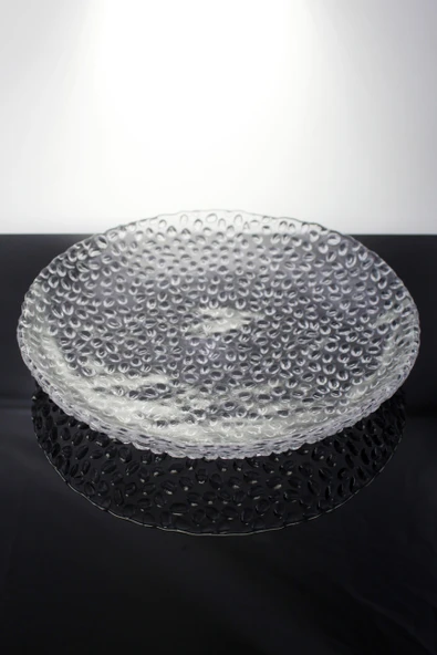 Paşabahçe Denizlicam El İmalatı Kristal Damla Desenli Tabak 1 Adet 205027 24133 ürün görseli 1