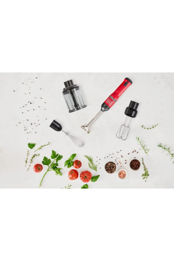 Black+Decker BCKM1014KR-QW Kitchen Wand 4 Parça Kablosuz El Blender Seti - 6