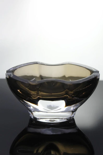 Paşabahçe Denizli Cam El İmalat Kristal Küllük Karamel 1 Adet 1008950 23166 - Resim 3