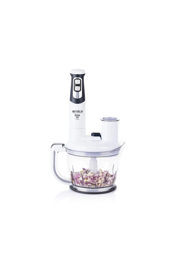 Arnica GH21800 Diva Pro Rendeli  Blender Seti-Beyaz - 2