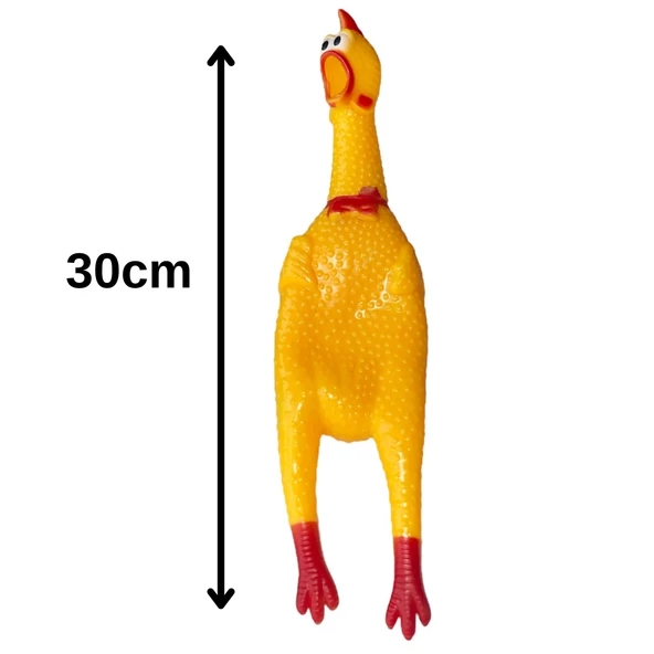 Ses Çıkaran Tavuk - Kedi Köpek Pet Oyuncağı 30 CM - 2