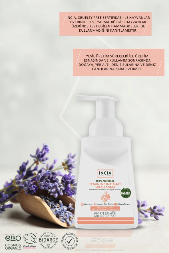 INCIA Kadınlar İçin 100 İntim Yıkama Köpüğü 200 ml - 7