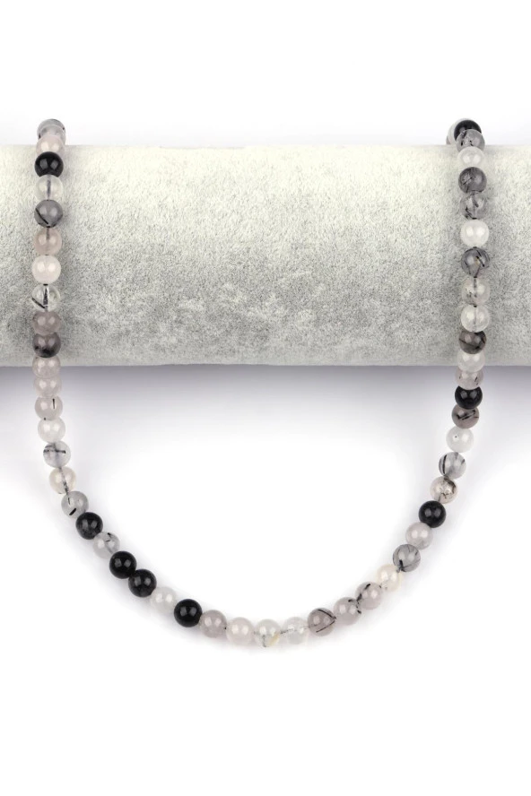 Rutil Kuvars Doğal Taş Dizi 6 mm Küre Kesim - 2