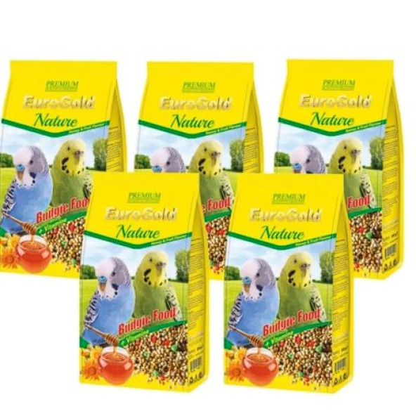 EuroGold Nature Ballı Muhabbet Kuşu Yemi 1kg X 5 Adet