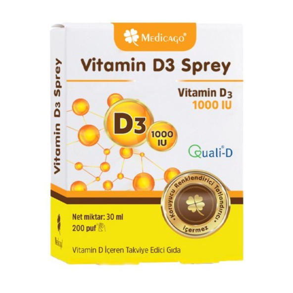 Medicago Vitamin D3 1000 IU Sprey 30 ml